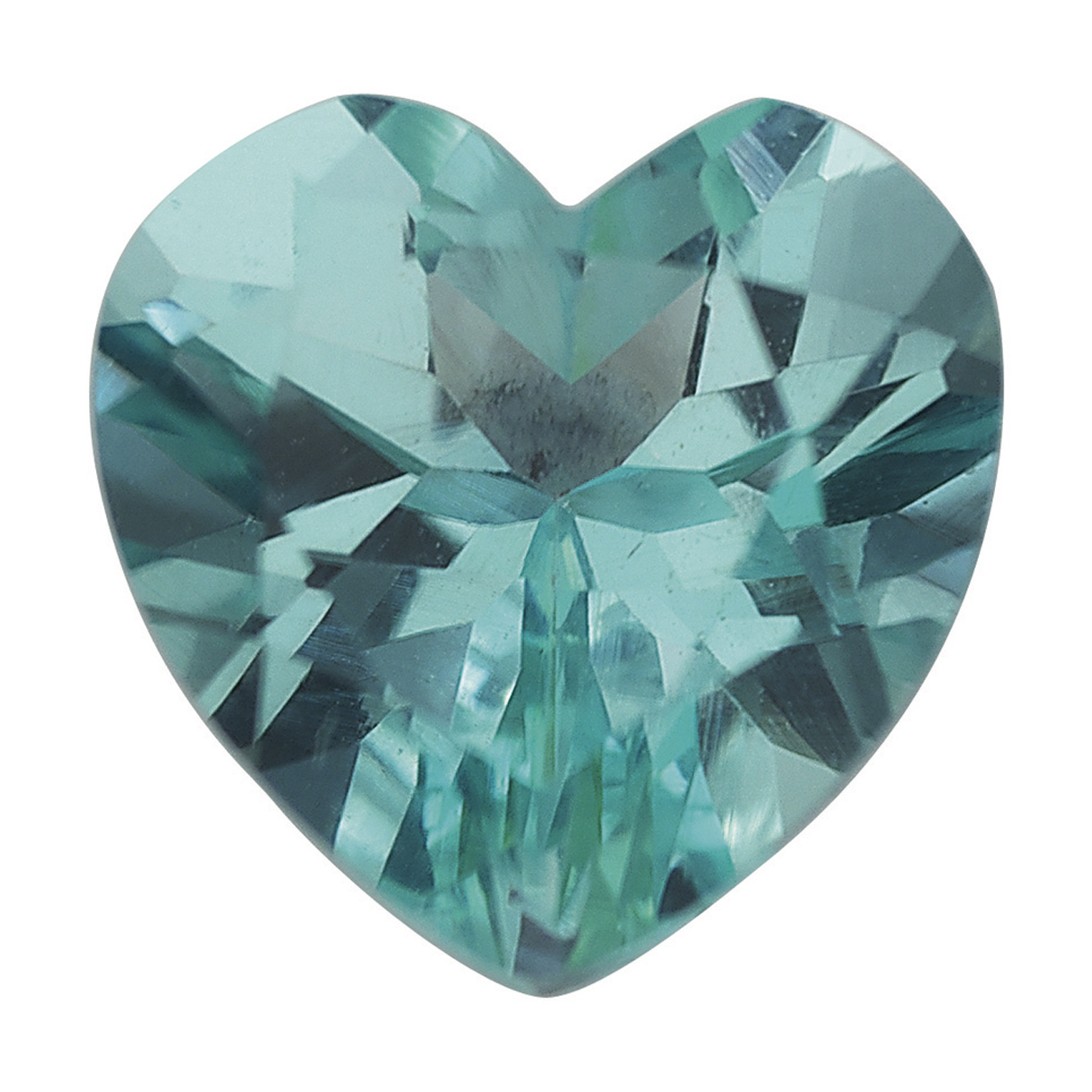 Topaz, Green Blue, 8.0 mm, Heart Cut GQ - 1 piece