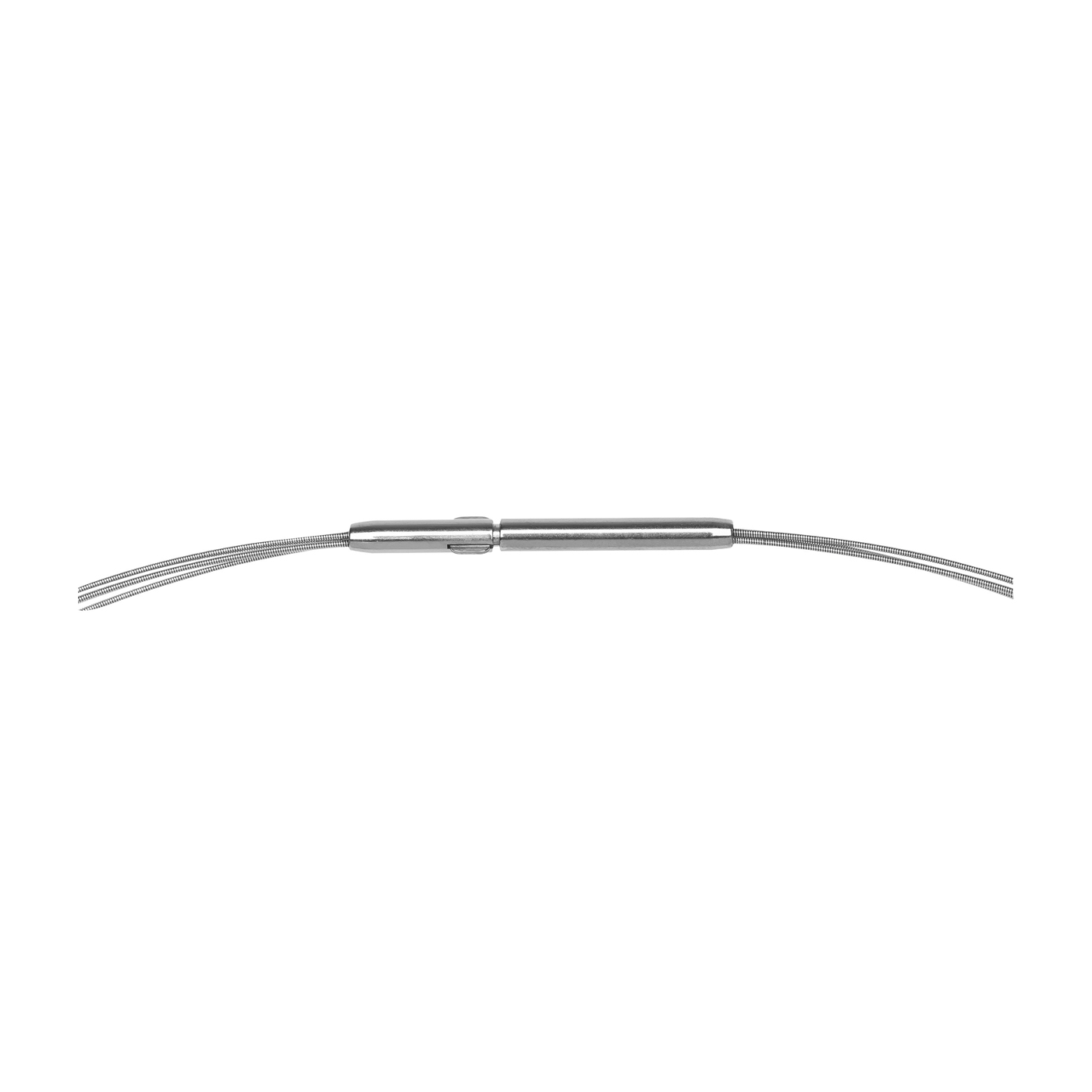 Spiral Necklace, Stainl. Steel, ø 0.5mm, Clip Closure, 45 cm - 1 piece