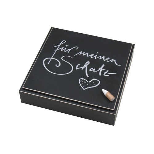 Jewellery Packaging "Black Board", 164 x 164 x 34 mm - 1 piece Jewellery Packaging "Black Board", 164 x 164 x 34 mm - 1 piece