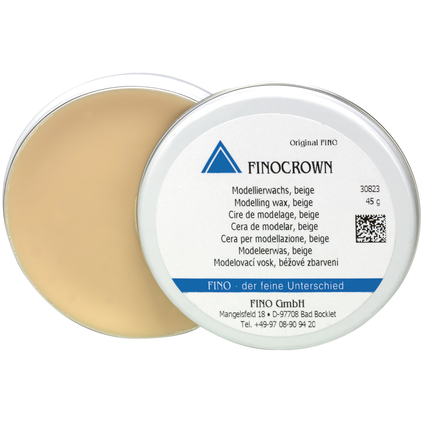 FINOCROWN Modellierwachs, beige opak - 45 g