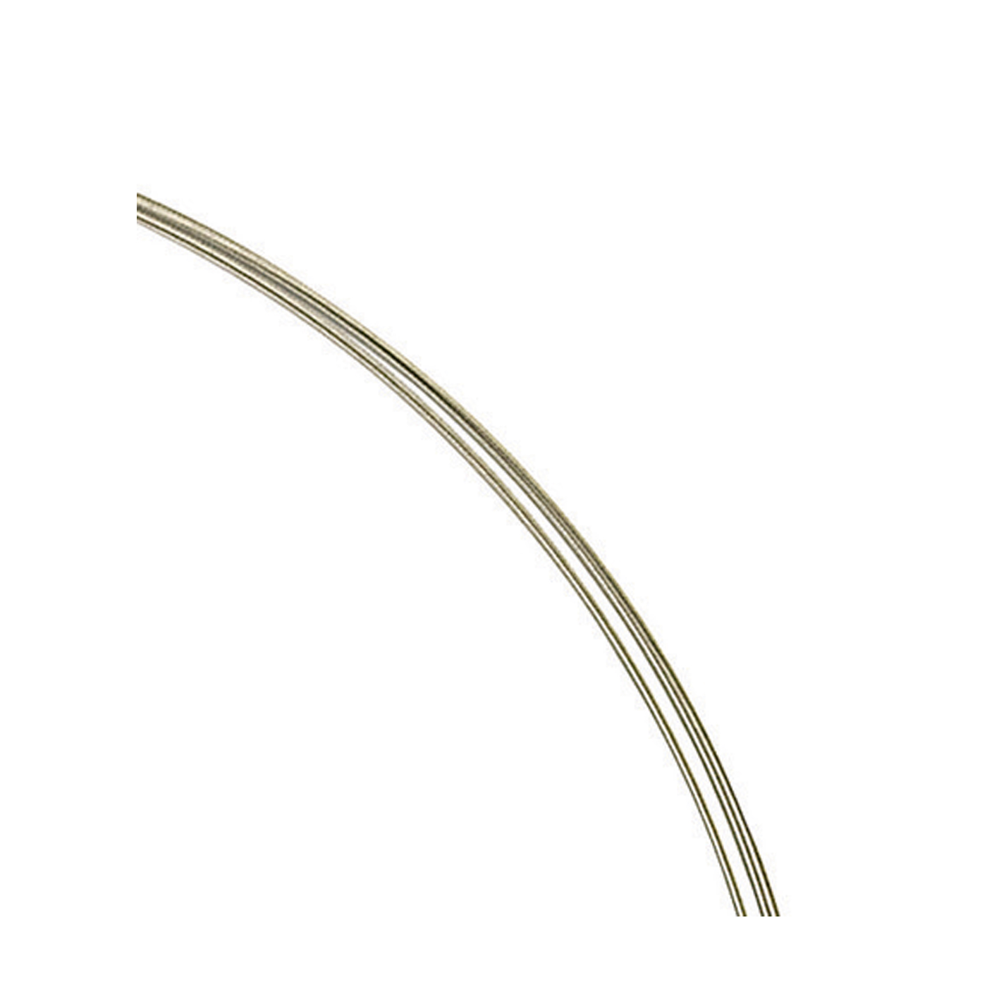 Seilcollier "Cable", ES, 5-reihig, ø 0,3 mm, 42 cm, Bajonett - 1 Stück