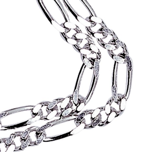 Figaro Curb Chain Diamond-Coated, 925Ag, 1.80 mm, 50 cm - 1 piece Figaro Curb Chain Diamond-Coated, 925Ag, 1.80 mm, 50 cm - 1 piece