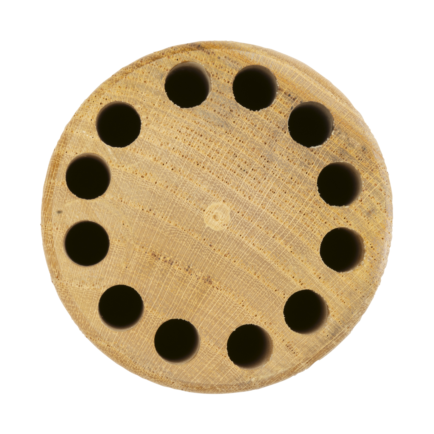 Sägeblattständer, aus Holz, Zylinderform mit Bohrungen - 1 Stück
