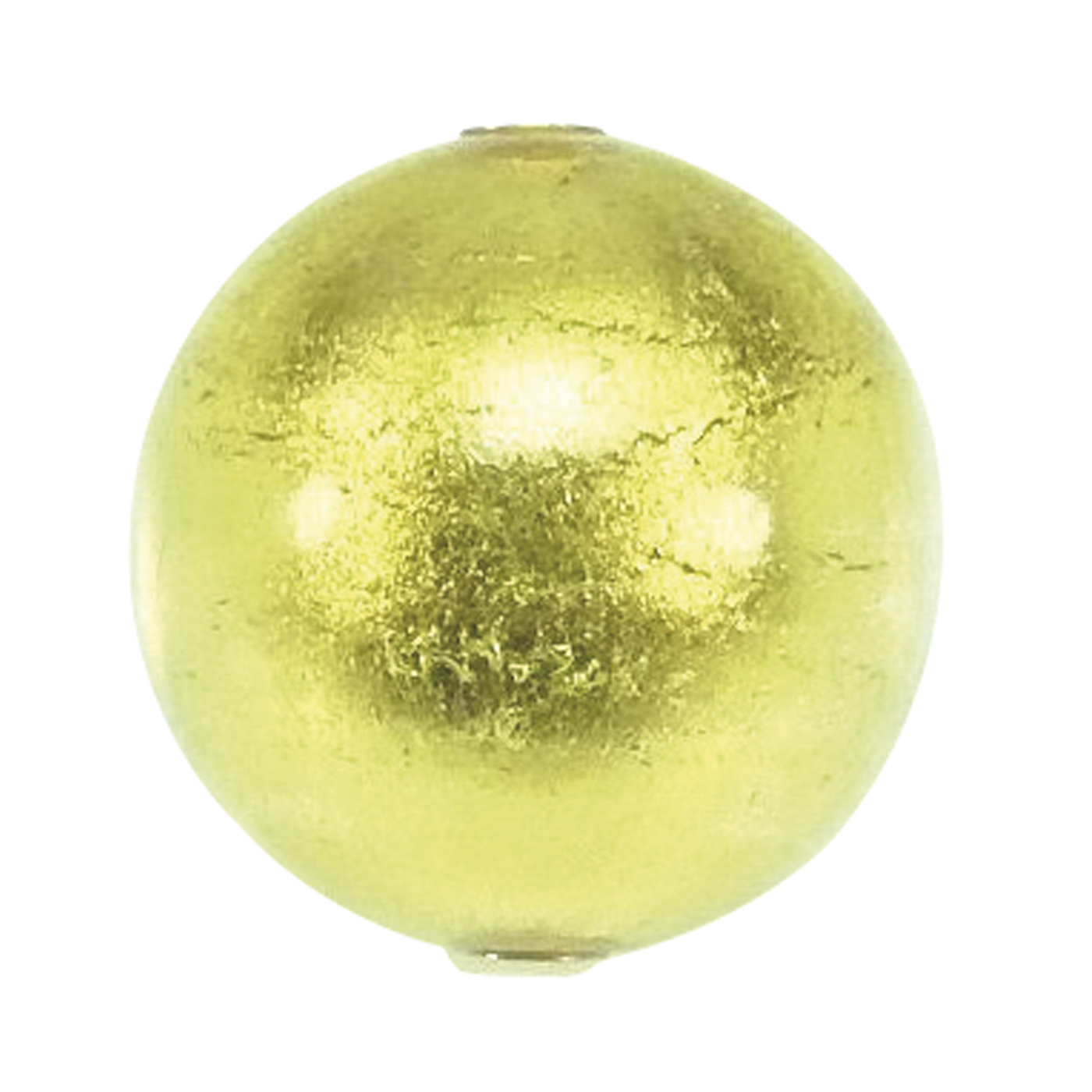 Changeable Clasp, Ball, Murano Glass, Crystal, Gold, ø 14 mm - 1 piece Changeable Clasp, Ball, Murano Glass, Crystal, Gold, ø 14 mm - 1 piece