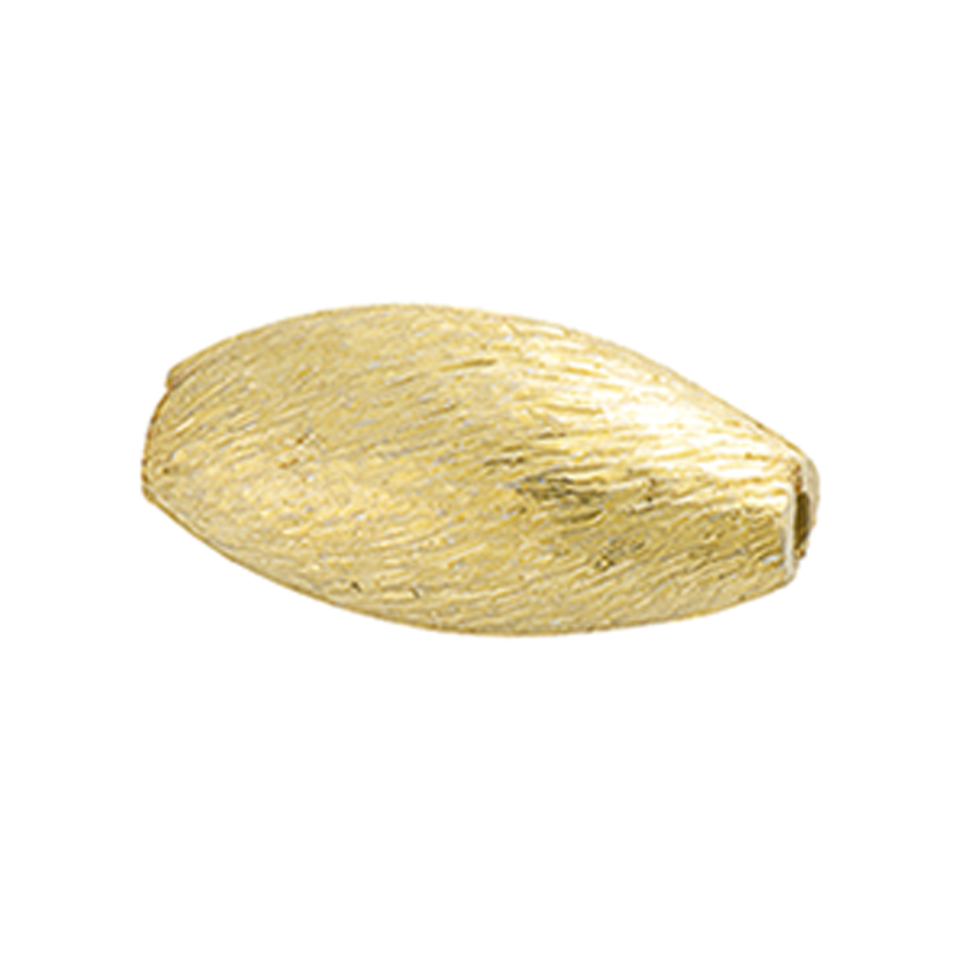 Interm. Piece, Olive, 925Ag Gold-Plated, ø 8x17 mm,Tarnished - 1 piece