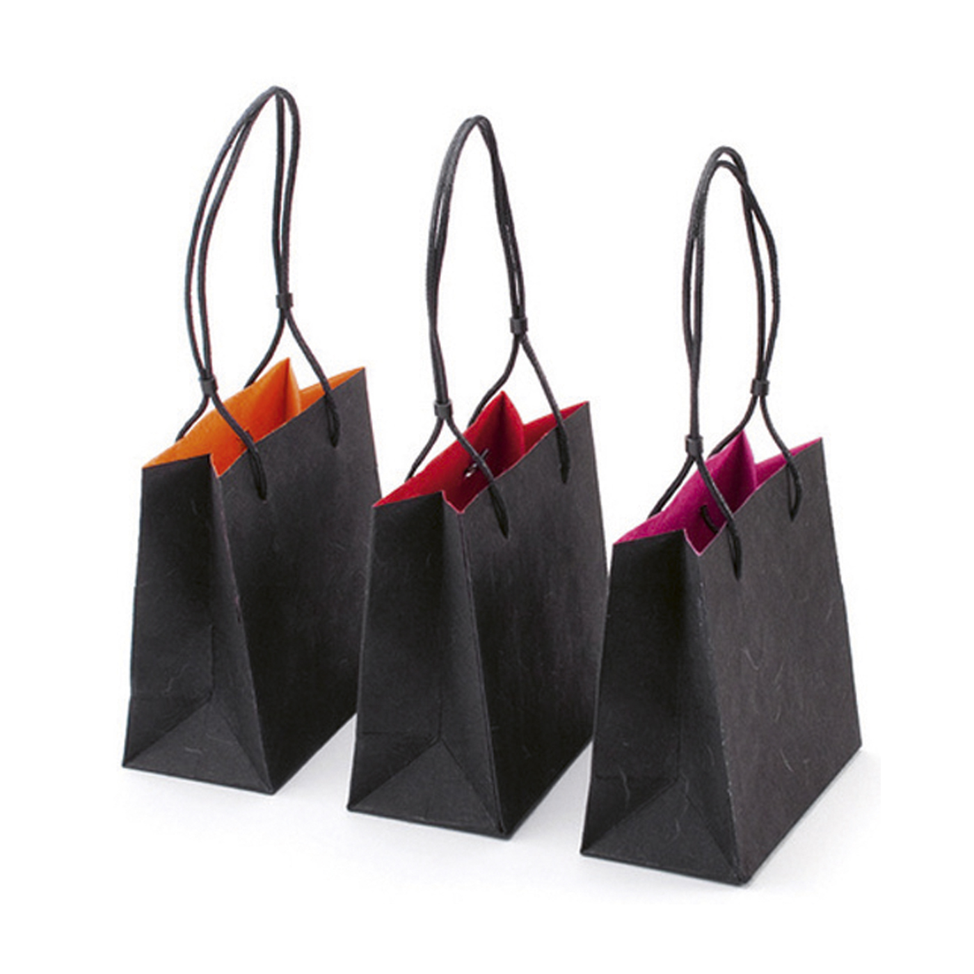 Carrying Bags "Duo", Red/Orange/Pink, 120 x 60 x 120 mm - 3 pieces
