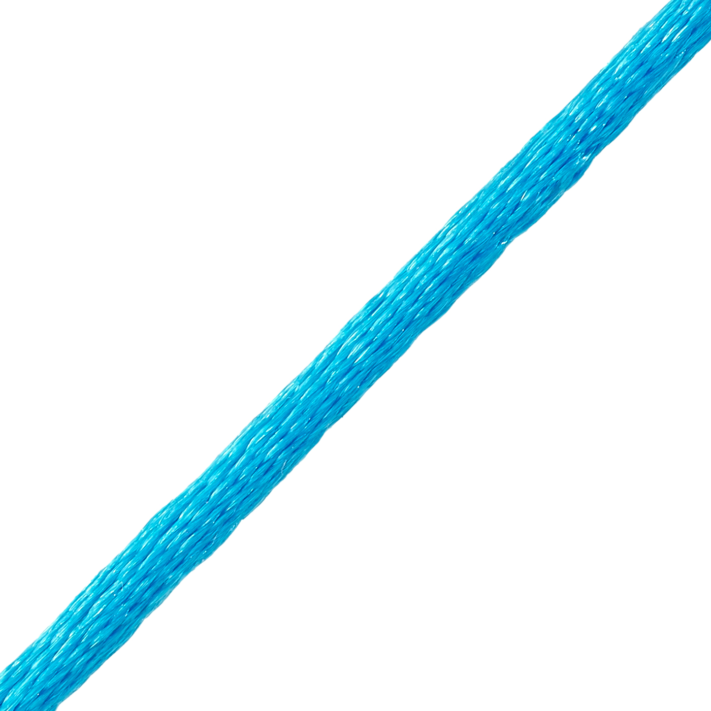 Satinband, 42 cm, ø 2 mm, blau, mit Karabiner 925 Ag verg. - 42 cm