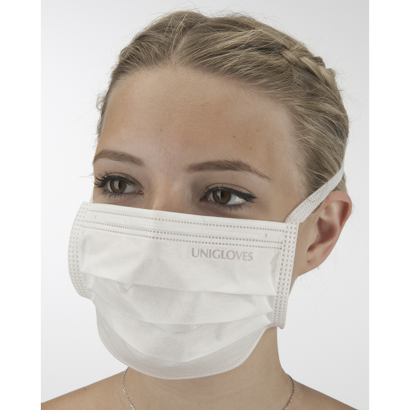 Basic OR Facemask, unsterile, white - 50 pieces