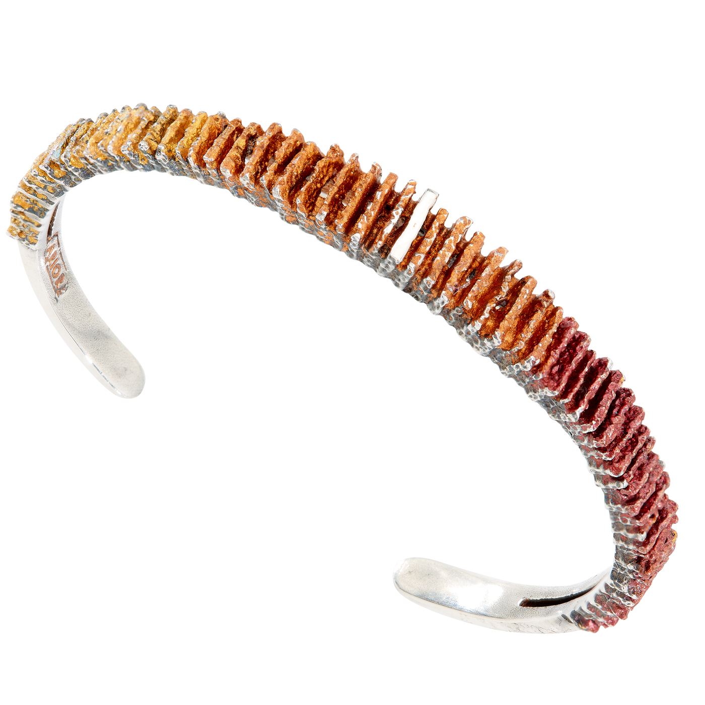 Armspange, 925Ag, Farbpigmente ocker - 1 Stück