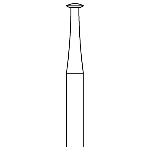 Lens-Shaped Milling Cutter, Fig. 415, ø 2.4 mm - 1 piece
