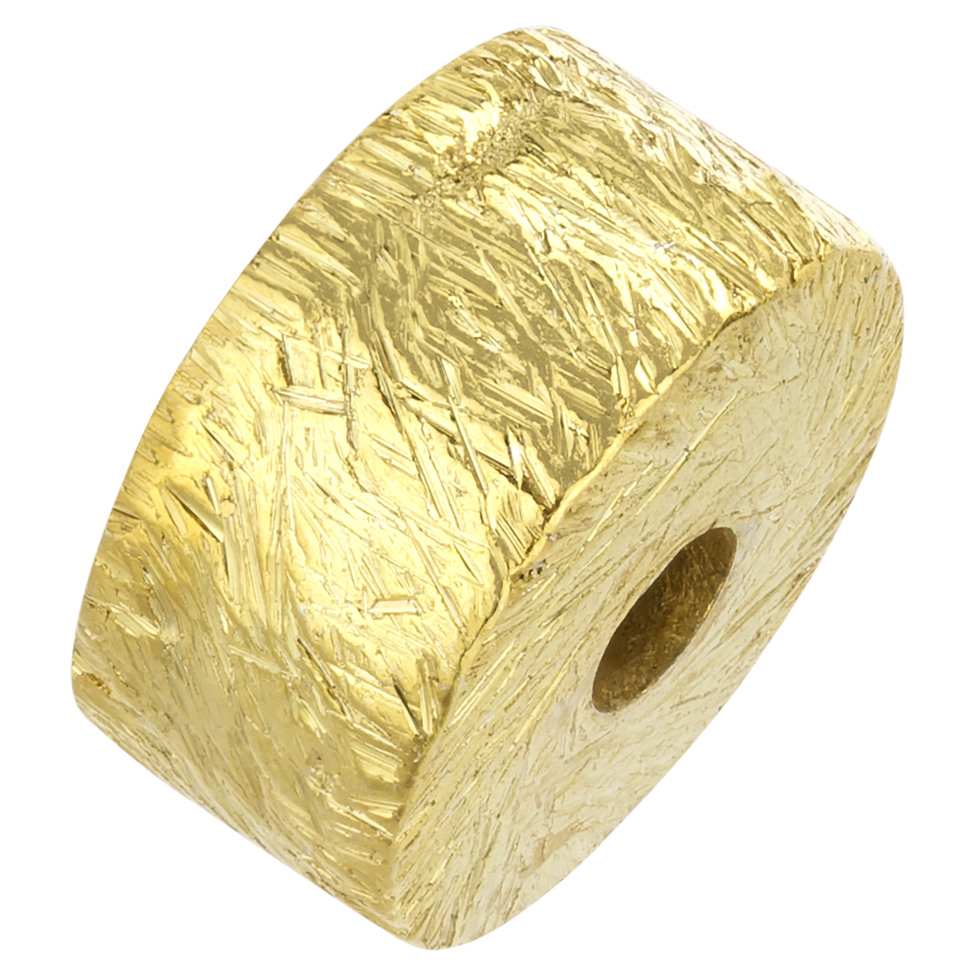 Zwischenteil, Walze, 925 Ag verg., ø 6 x 3 mm, mattiert - 1 Stück Zwischenteil, Walze, 925 Ag verg., ø 6 x 3 mm, mattiert - 1 Stück