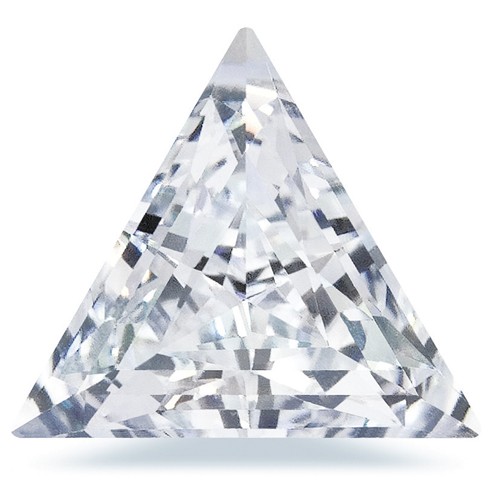 Swarovski Zirkonia, dreieckig, facettiert, weiß, 5 x 5 x 5 mm - 1 Stück