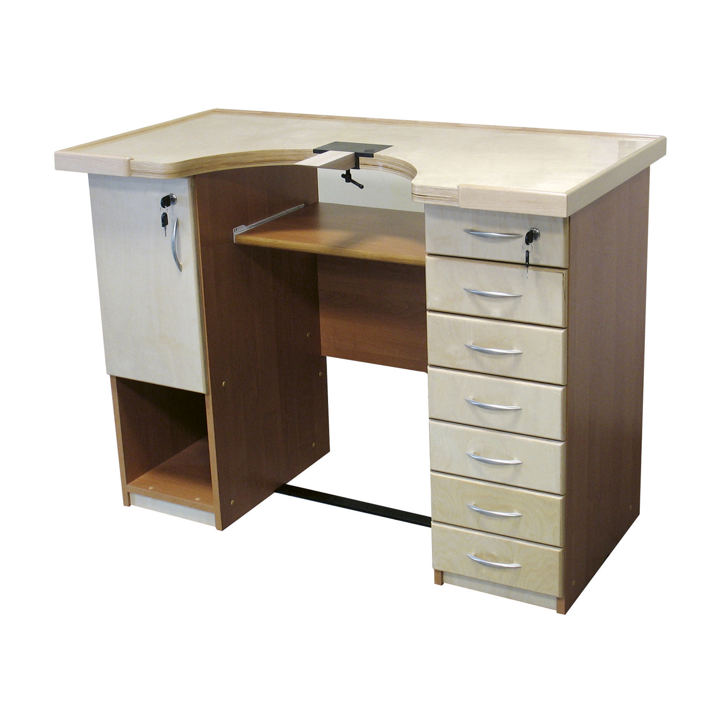 Goldschmiede-Werktisch, 122 x 62 x 92 cm - 1 Stück