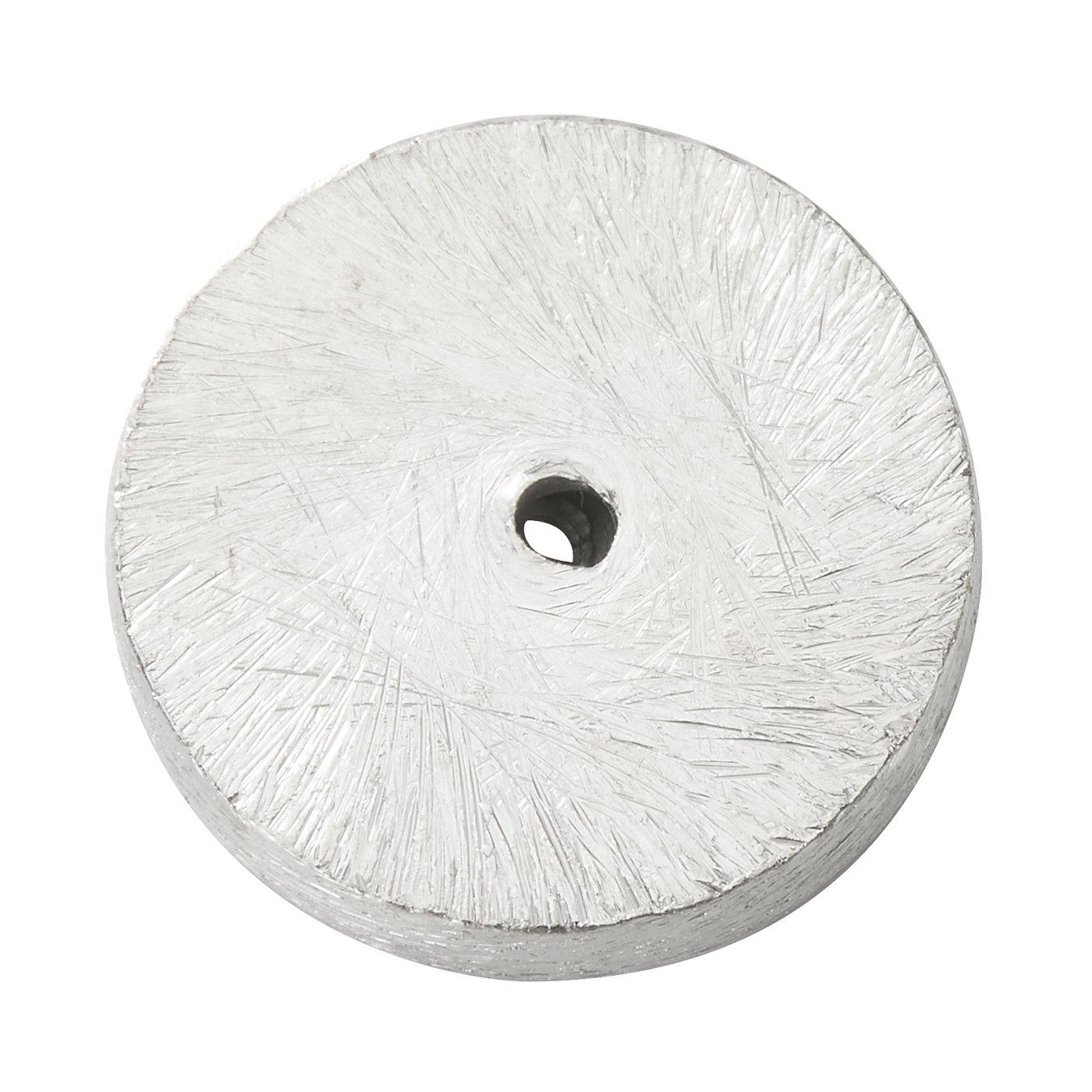 Zwischenteil, Scheibe, 925 Ag, ø 16 x 3,5 mm, eismatt - 1 Stück Zwischenteil, Scheibe, 925 Ag, ø 16 x 3,5 mm, eismatt - 1 Stück