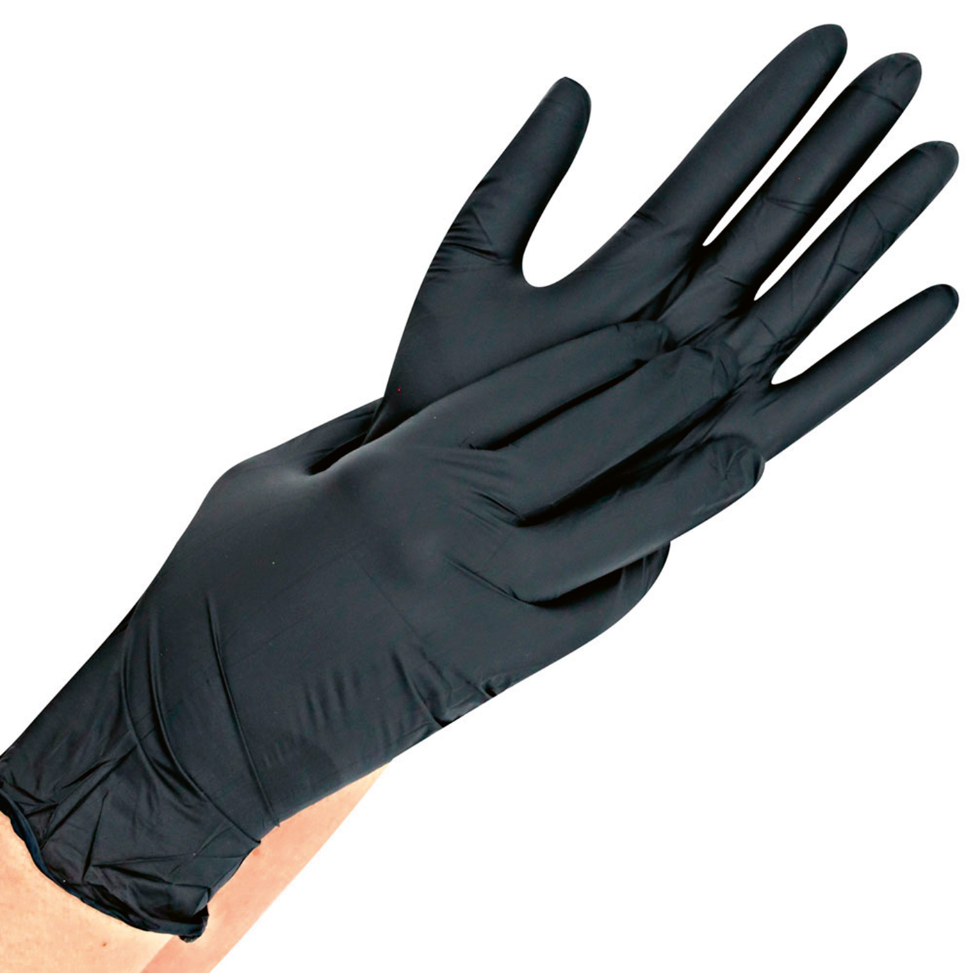 Franz Mensch Hygostar Safe Light Nitrilhandschuhe, L, schwarz, puderfrei - 100 Stück Franz Mensch Hygostar Safe Light Nitrilhandschuhe, L, schwarz, puderfrei - 100 Stück