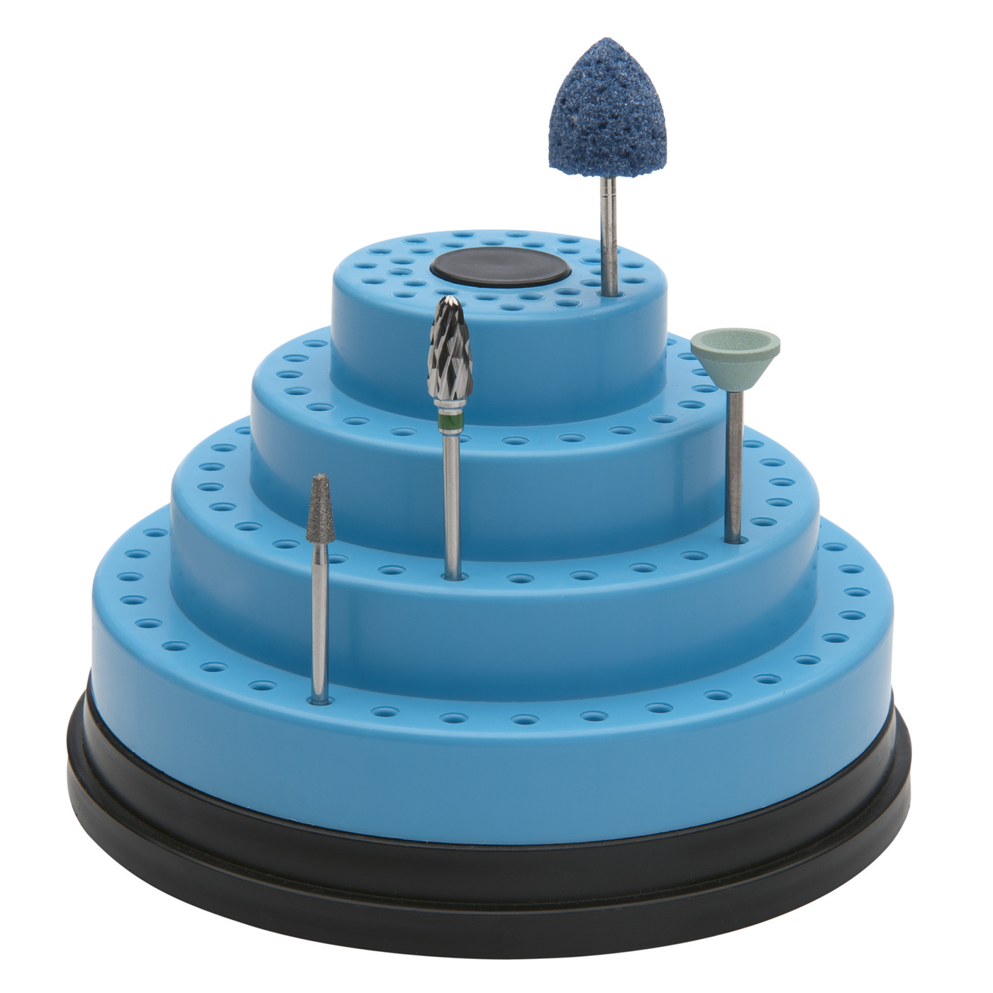 FINO Bur Stand, Round, Blue - 1 piece FINO Bur Stand, Round, Blue - 1 piece