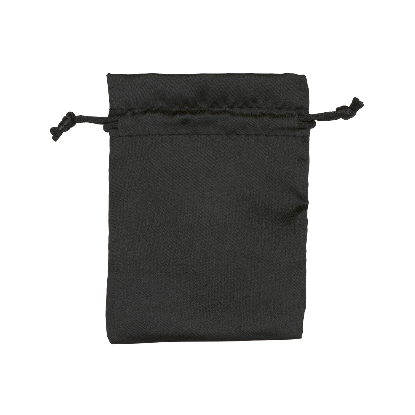 Satinbeutel klein, schwarz, 90 x 120 mm - 1 Stück