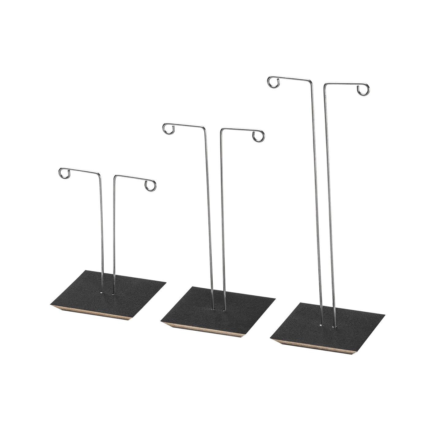 Ohrschmuckständer "Cubes", schwarz - 1 Sortiment