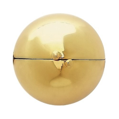 Oyster Clasp Polished, 925Ag, Gold-Plated, ø 15mm - 1 piece
