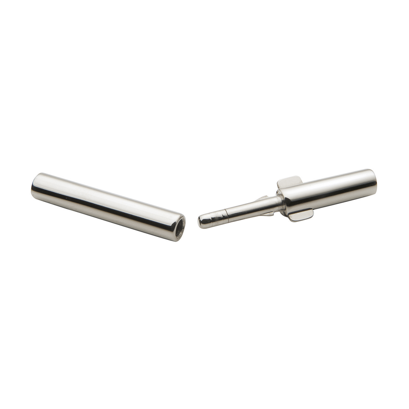 Double Clip Clasp, 750WG, ø 2.0 x 1.7 mm - 1 piece Double Clip Clasp, 750WG, ø 2.0 x 1.7 mm - 1 piece