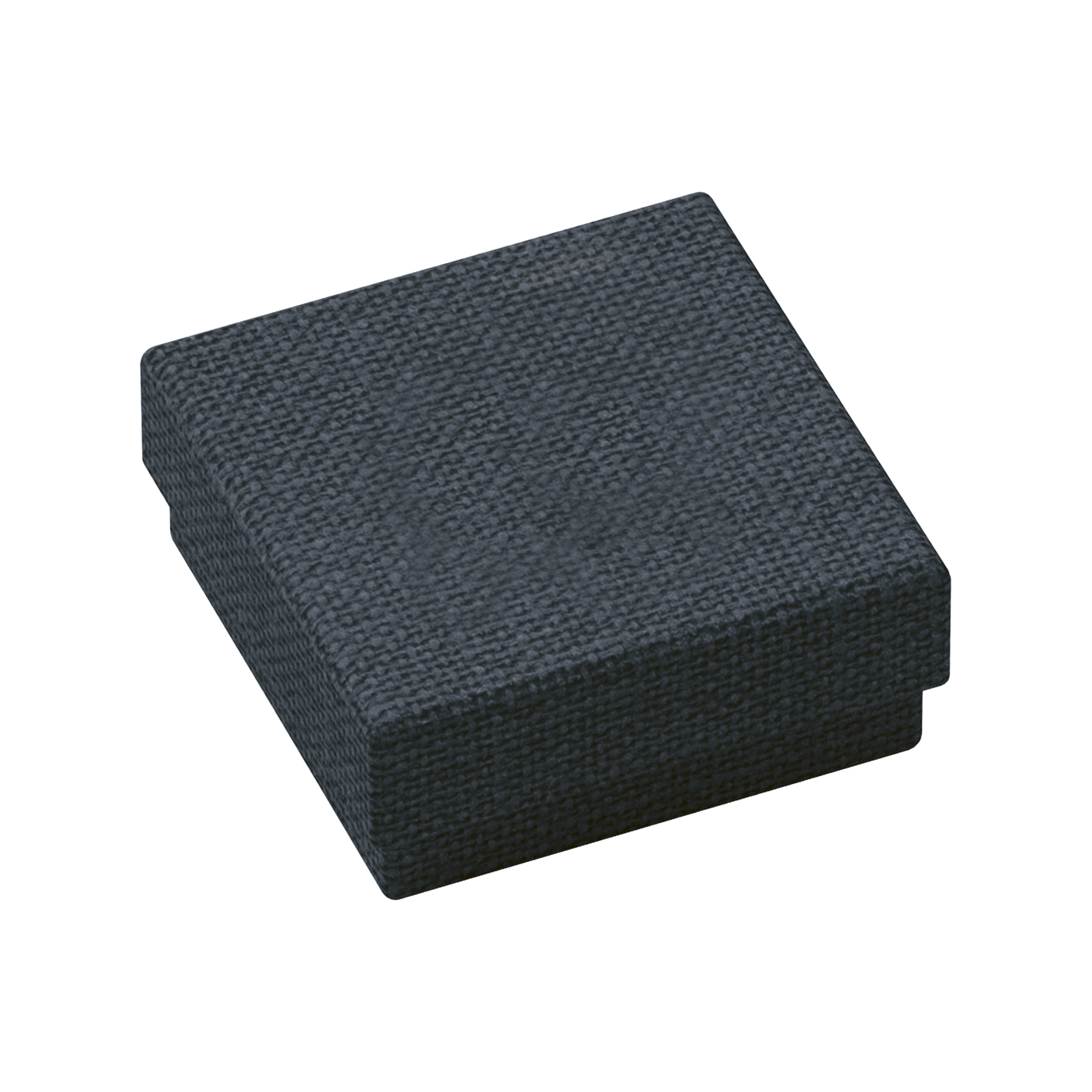 Schmucketui "Pattern", schwarz, 40 x 40 x 18 mm - 1 Stück