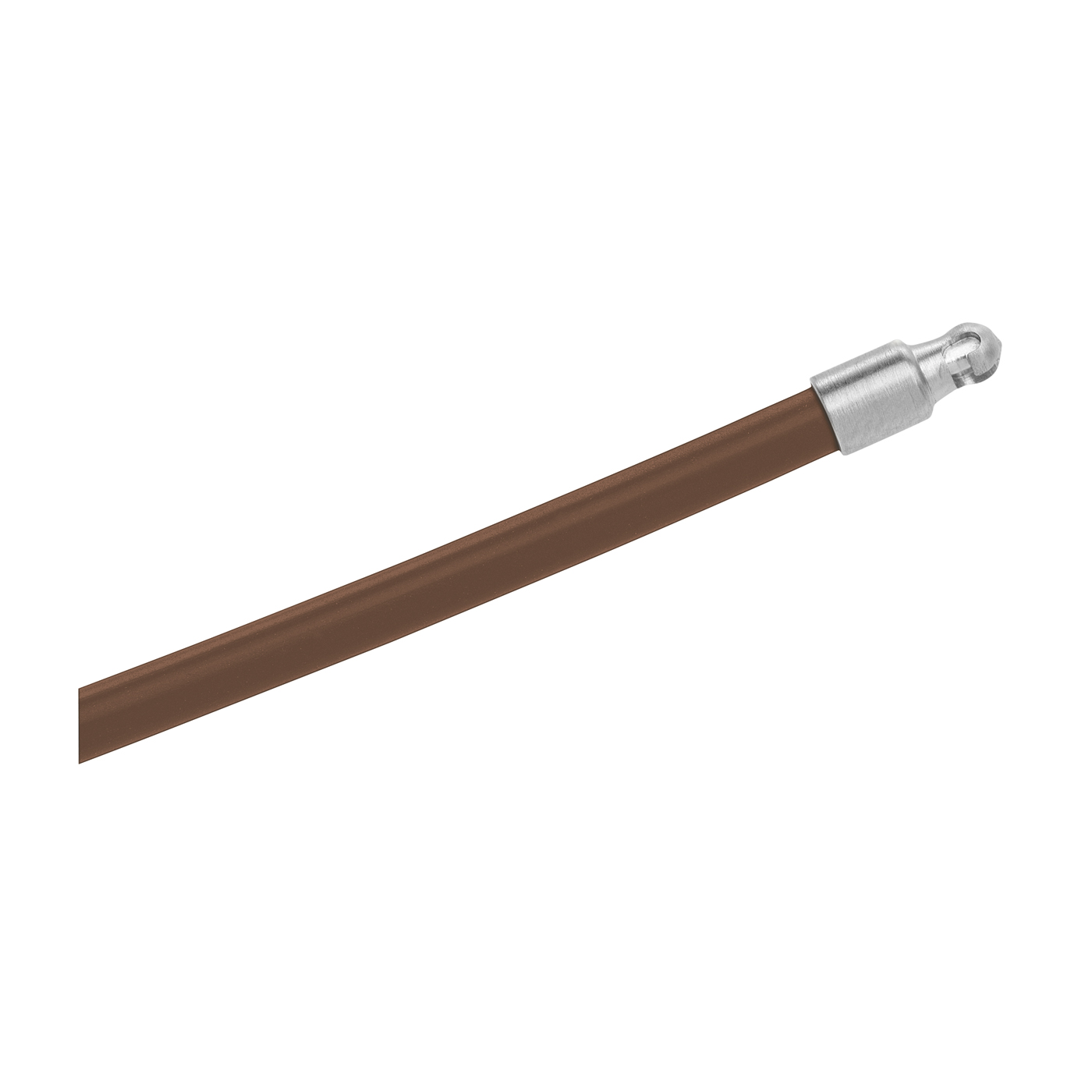 Silicone Circlet, Chocolate, ø 3 mm, 42 cm, Ball Mechanism - 1 piece Silicone Circlet, Chocolate, ø 3 mm, 42 cm, Ball Mechanism - 1 piece
