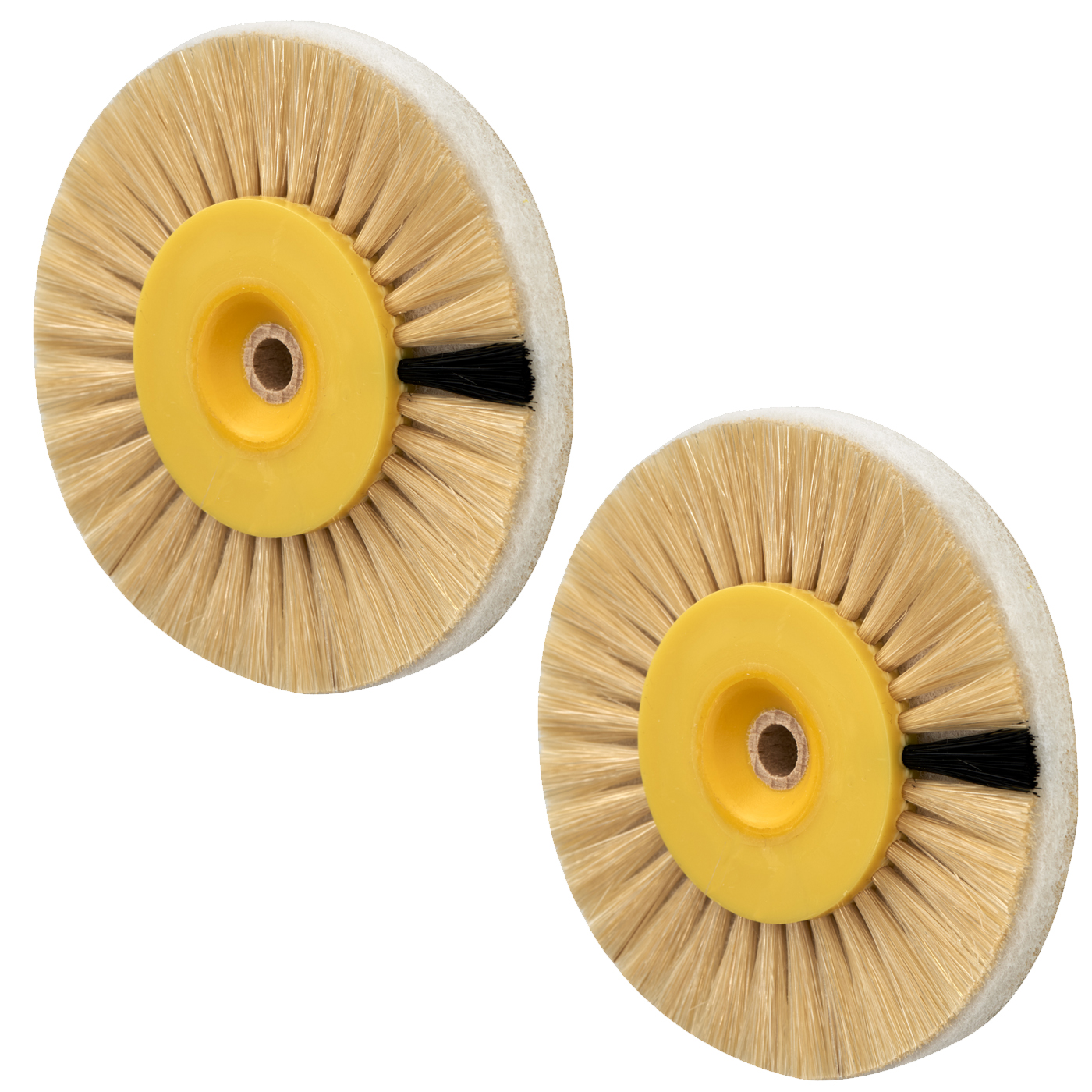 Ideal Poly Buffs, 2 Rows with Scotch Brite Fleece, ø 80 mm - 2 pieces Ideal Poly Buffs, 2 Rows with Scotch Brite Fleece, ø 80 mm - 2 pieces