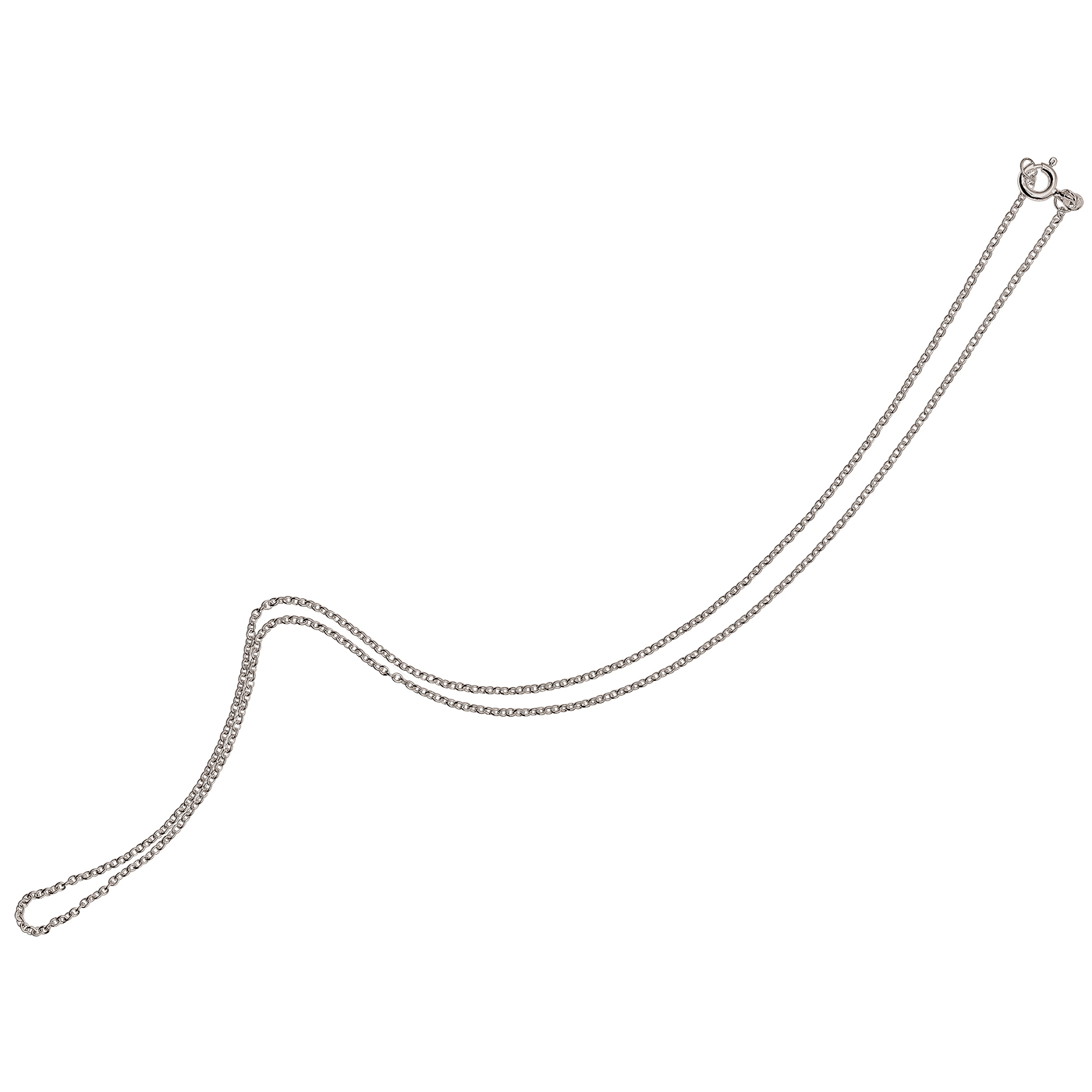 Ankerkette, 750 WG rhod., 1,10 mm, 40 cm - 1 Stück