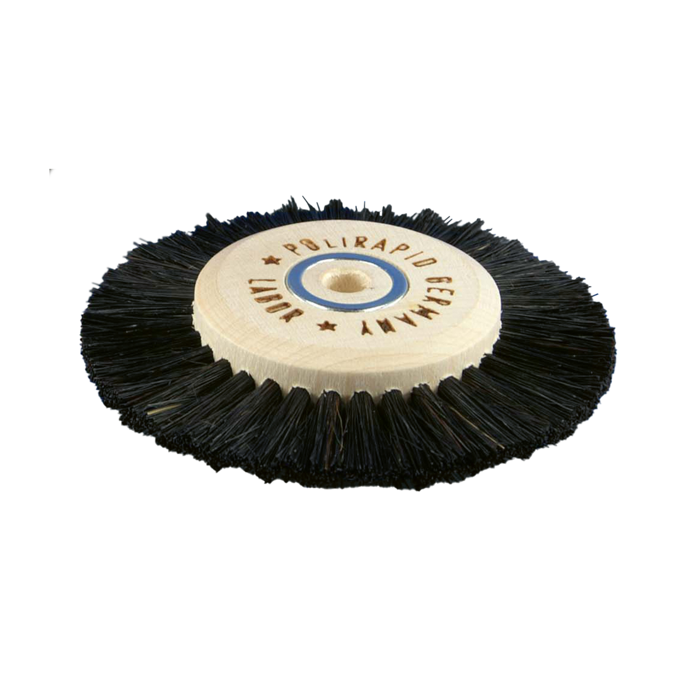 Labor brushes with wooden hub, 2 rows, total ø 70 mm - 12 pieces